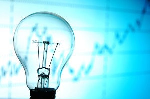 bulb with business background